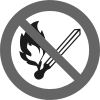 знак запрещается пользоваться открытым огнем и курить