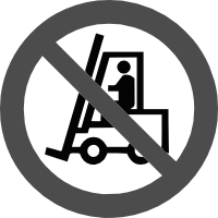 знак запрещается движение средств напольного транспорта